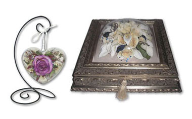 Dried Flowers Ornament and Jewelry Box